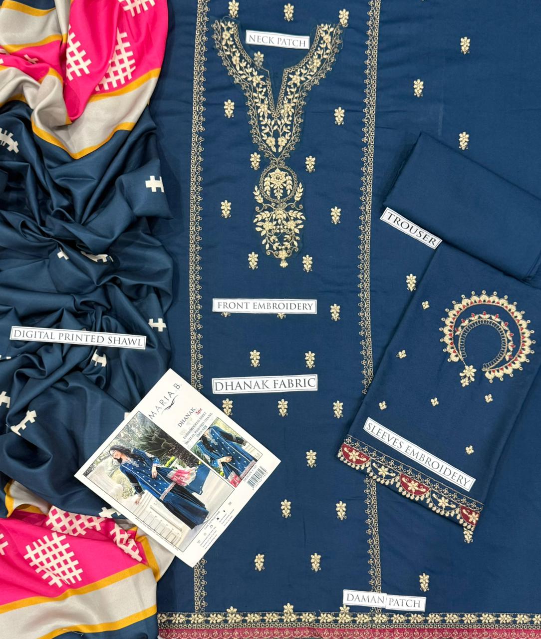 CROSS STITCH EMBROIDERED 3 PC