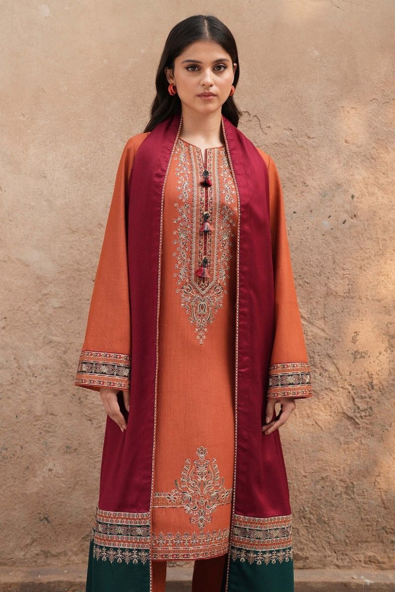 DHANAK 3PC EMBROIDERED