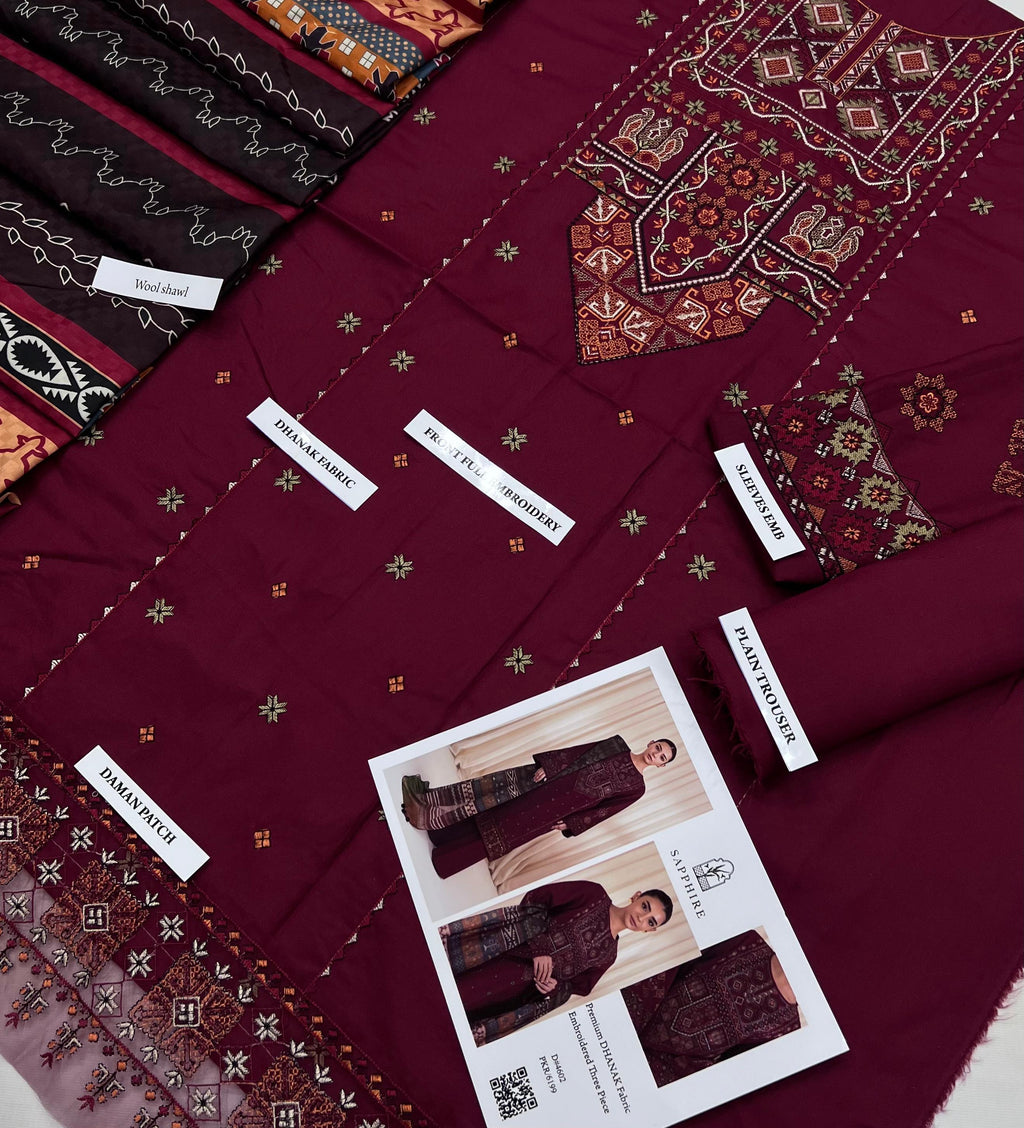 CROSS STITCH EMBROIDERED 3 PC