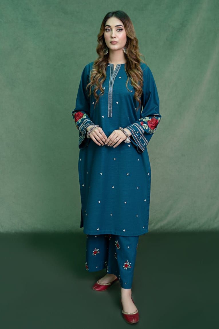 DHANAK 2PC EMBROIDERED