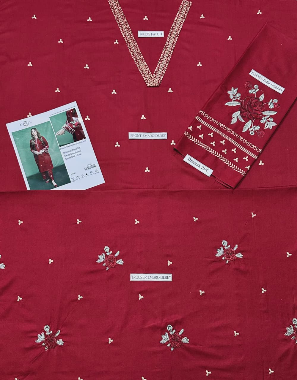 DHANAK 2PC EMBROIDERED