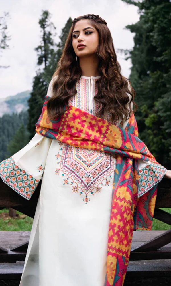 DHANAK 3PC EMBROIDERED