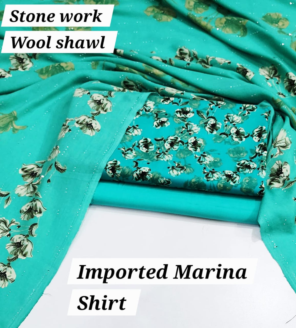 Marina 3 Pc with Wool shawl