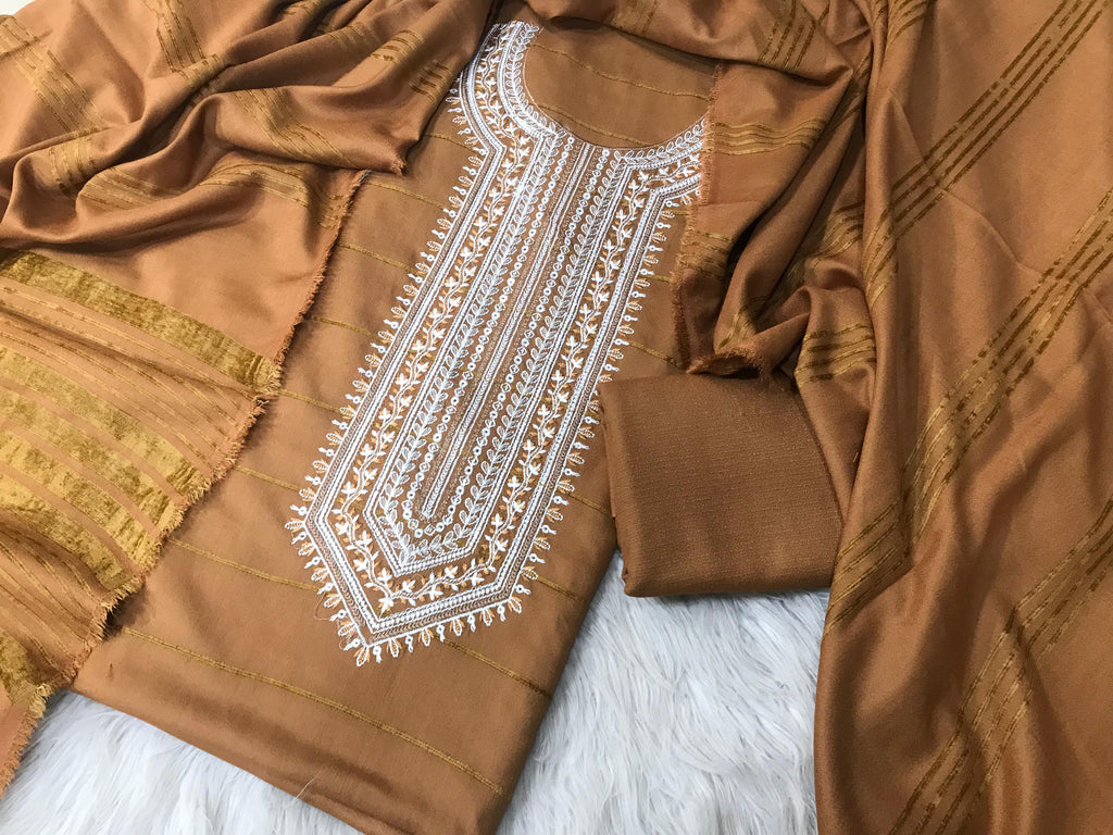 DHANAK Valvet 3PC EMBROIDERED