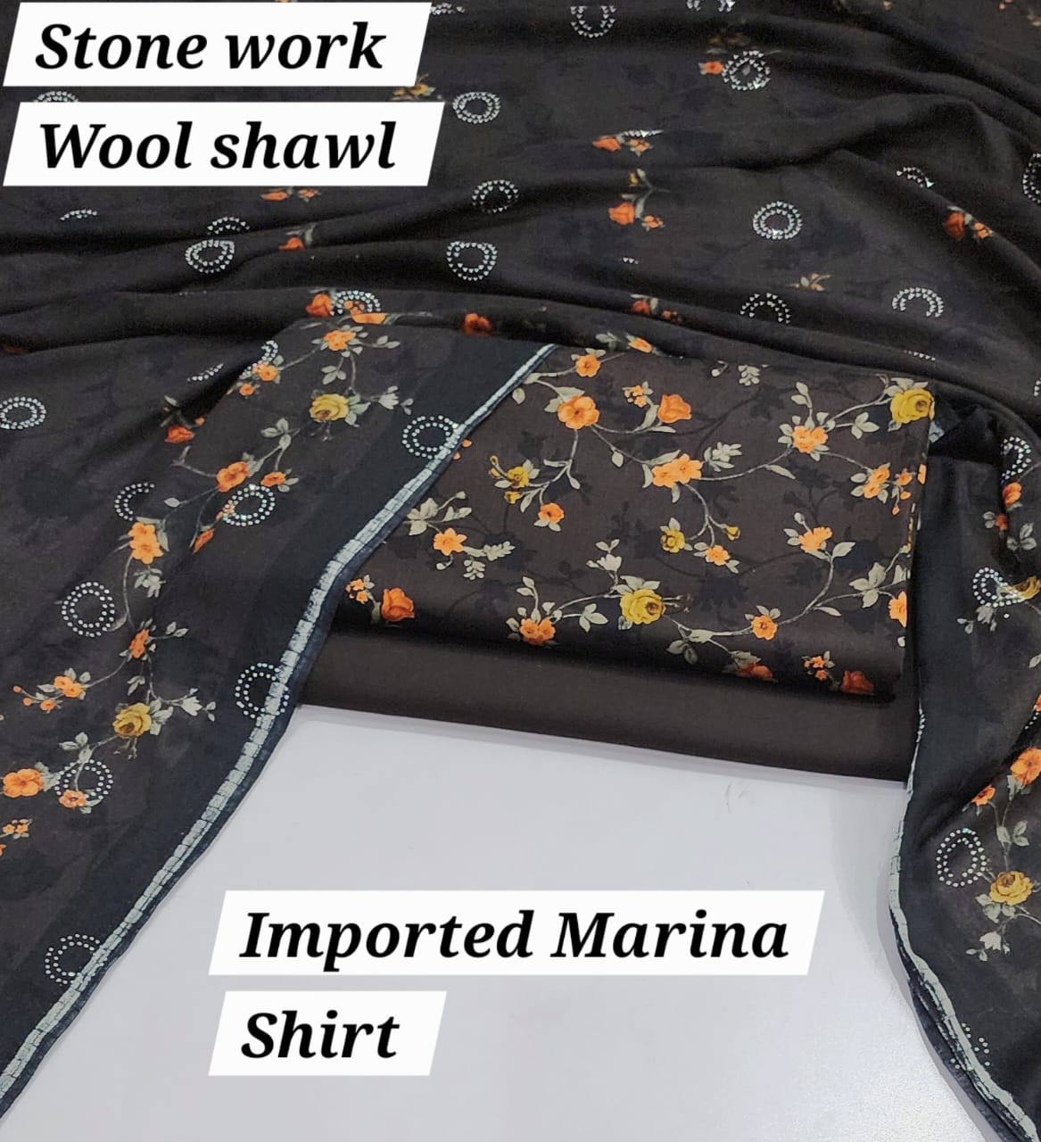 Marina 3 Pc with Wool shawl