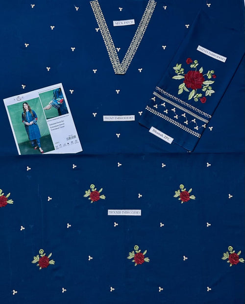 DHANAK 2PC EMBROIDERED