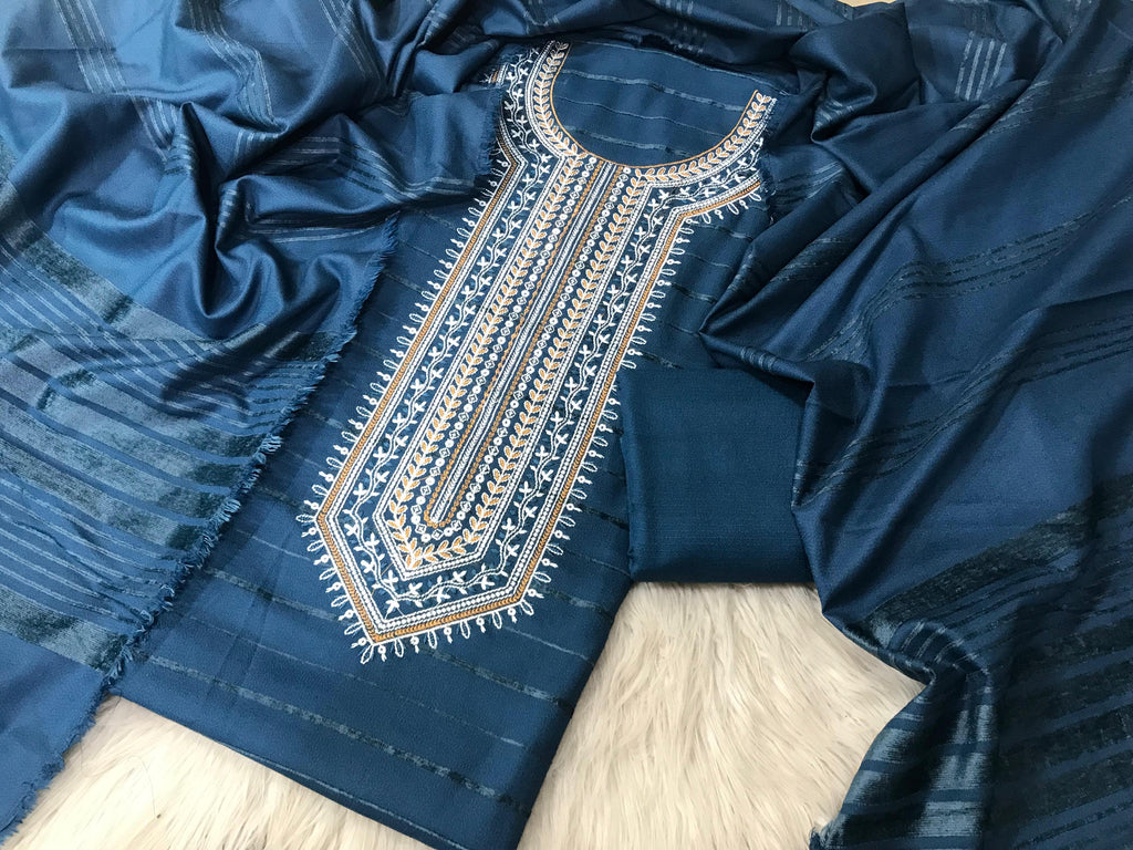 DHANAK Valvet 3PC EMBROIDERED