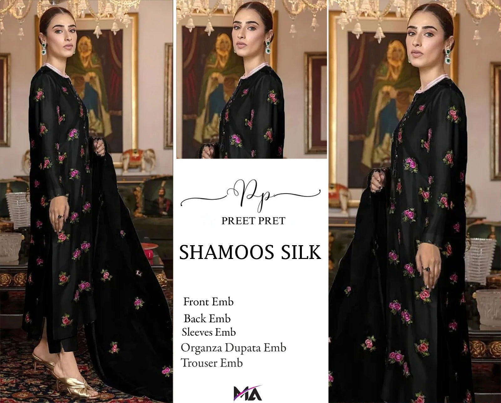 Premium Shamoz Silk 3PC