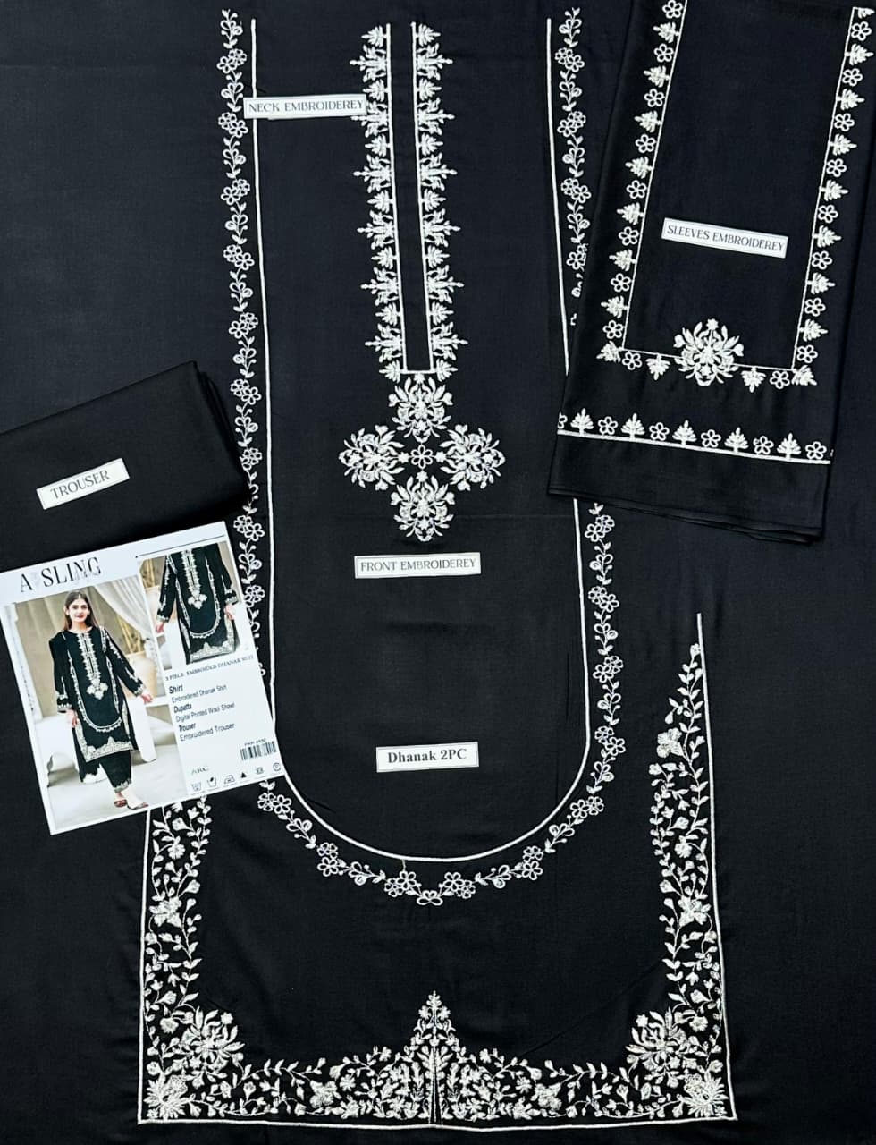 DHANAK 2PC EMBROIDERED