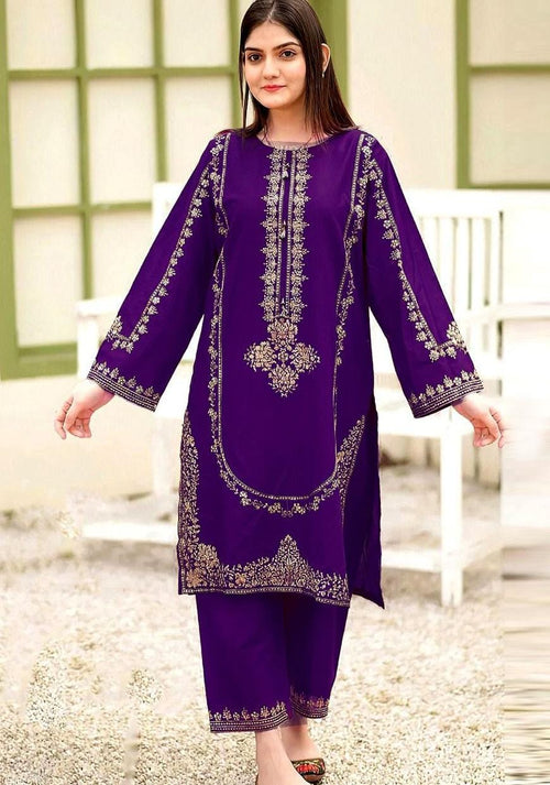DHANAK 2PC EMBROIDERED