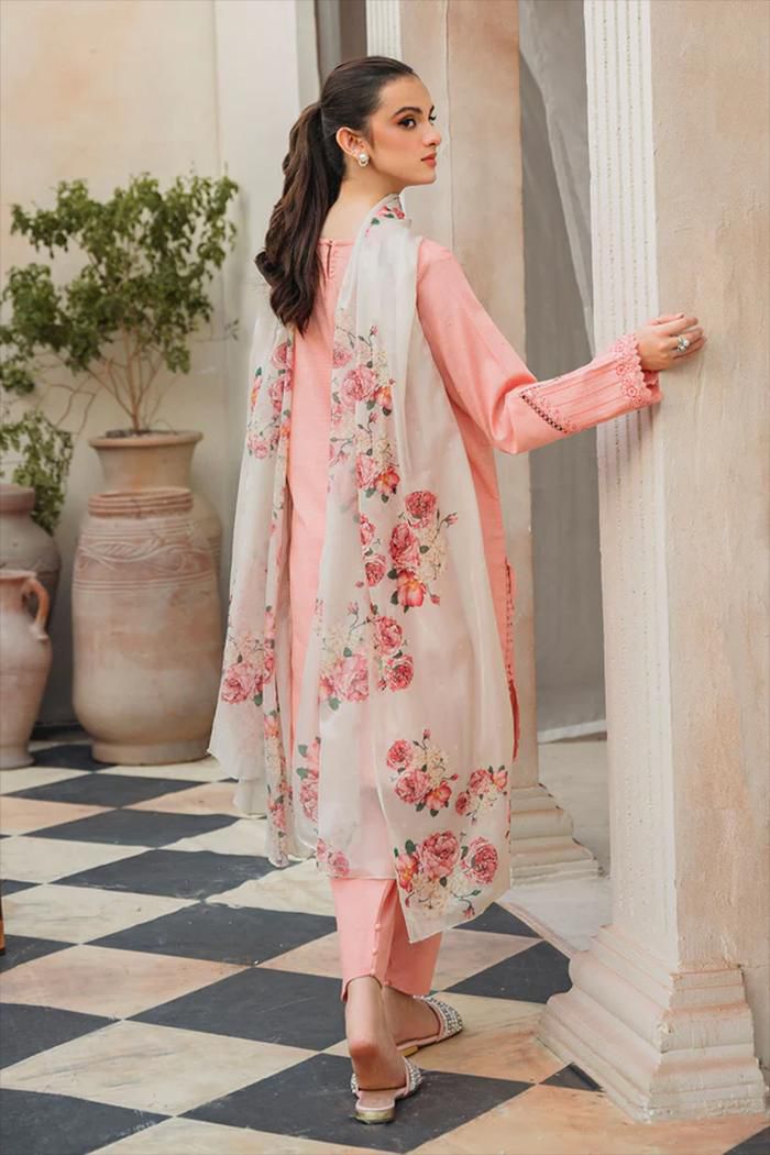 DHANAK 3PC EMBROIDERED