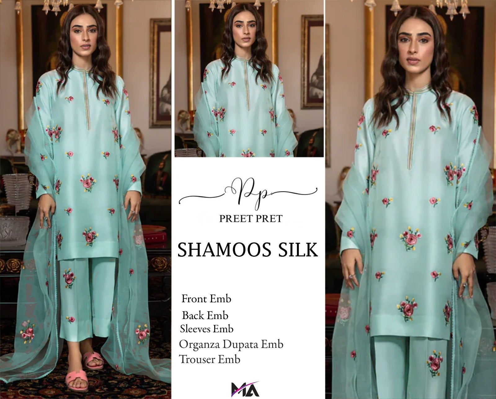 Premium Shamoz Silk 3PC