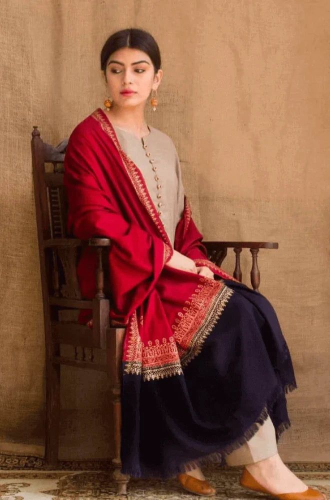 DHANAK 3PC EMBROIDERED