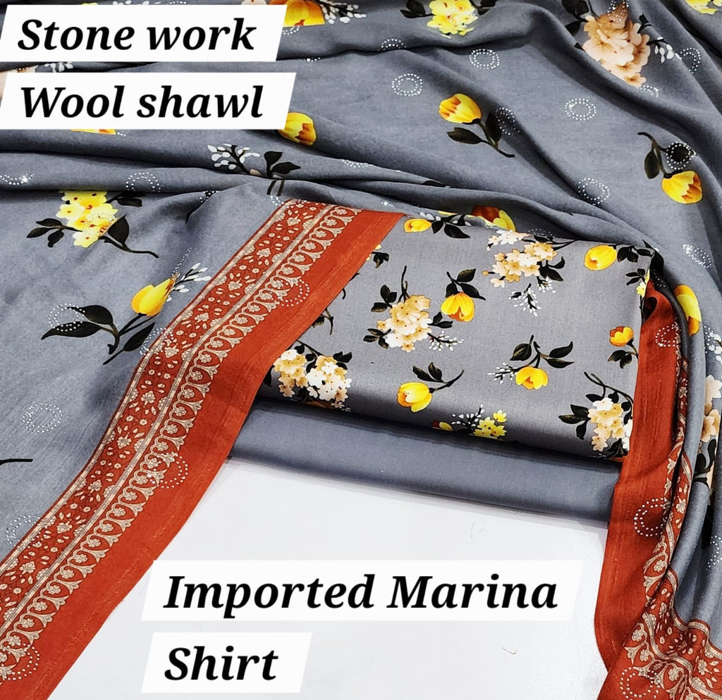 Marina 3 Pc with Wool shawl