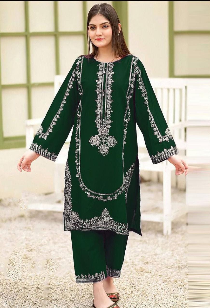 DHANAK 2PC EMBROIDERED