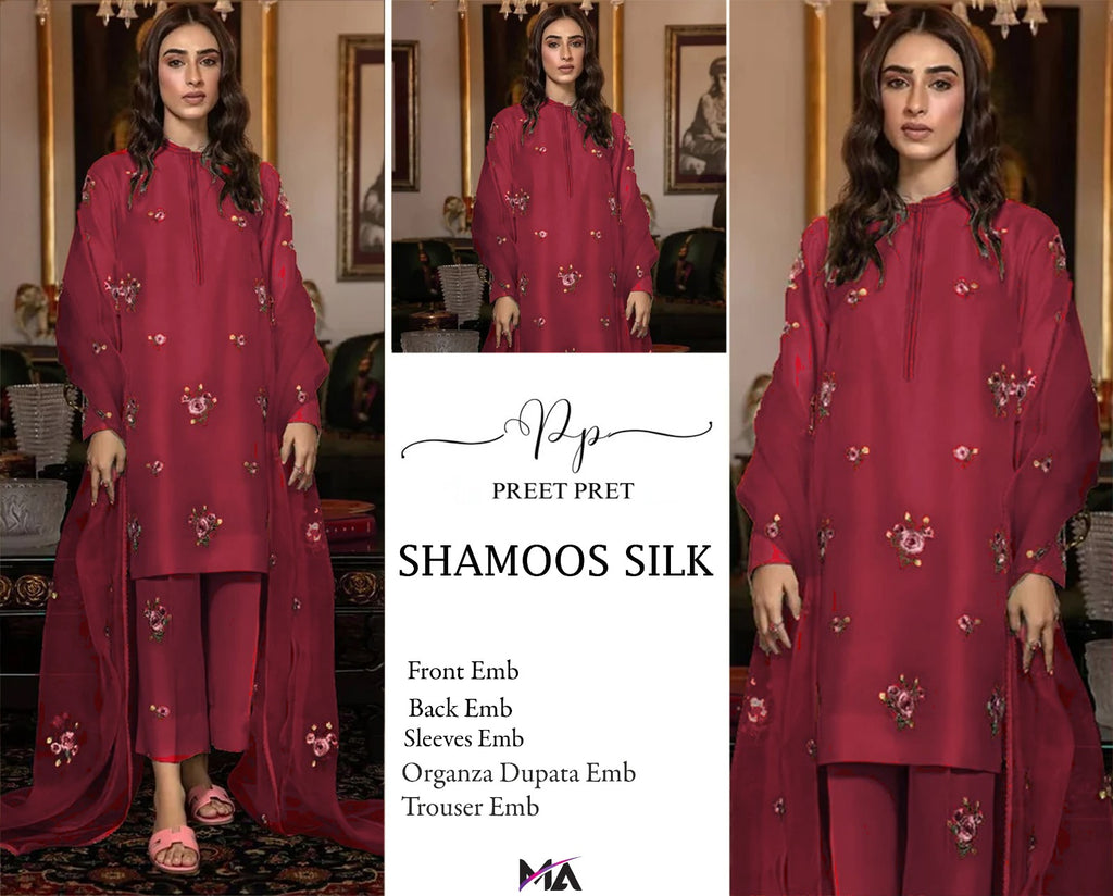 Premium Shamoz Silk 3PC